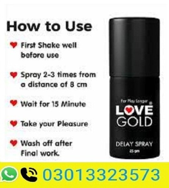 Love Gold Delay Spray In Pakistan