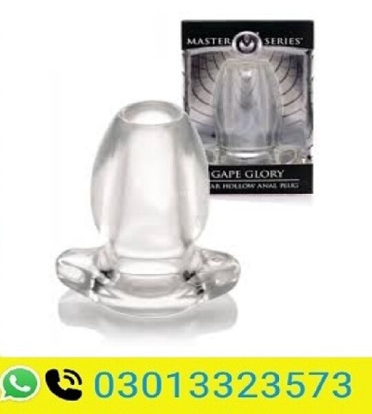 Master Series Gape Glory Clear Hollow Plug