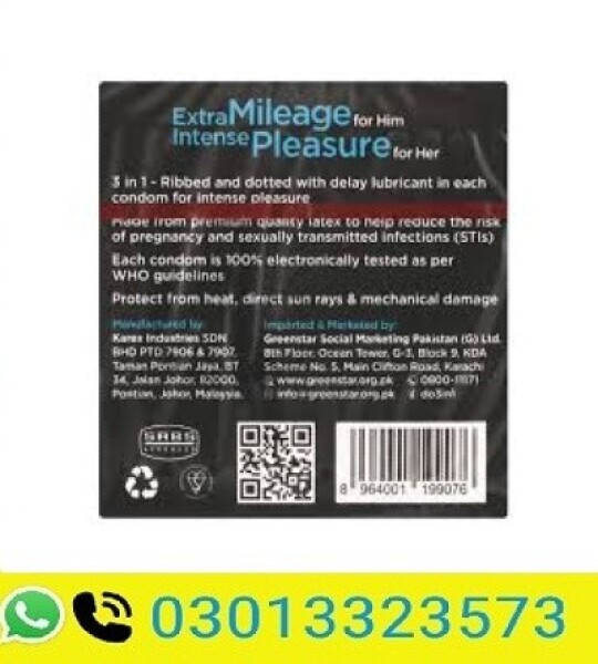 Do What You Love 3-in-1 Intense Pleasure Condoms, 3-pack