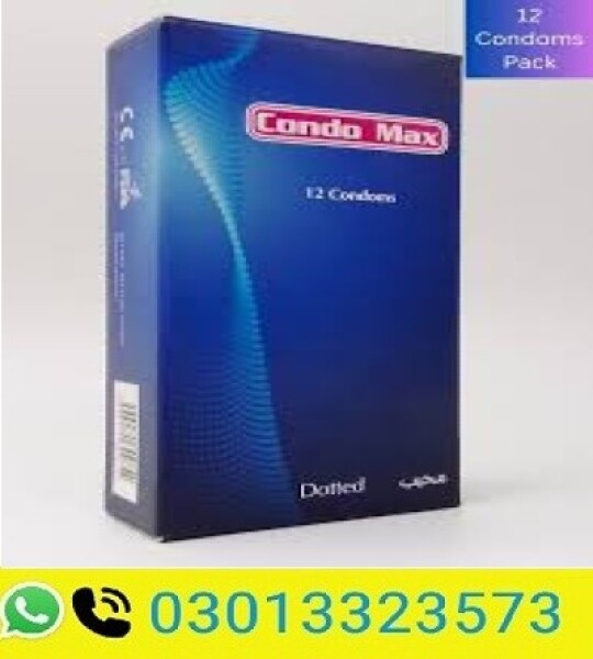 Condo Max Dotted Condoms - 12 Extra Lubricated